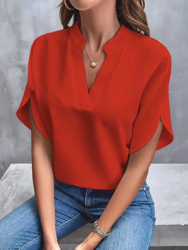 Sofia™ | Élodie™ Blusa Fluida con Scollatura a V
