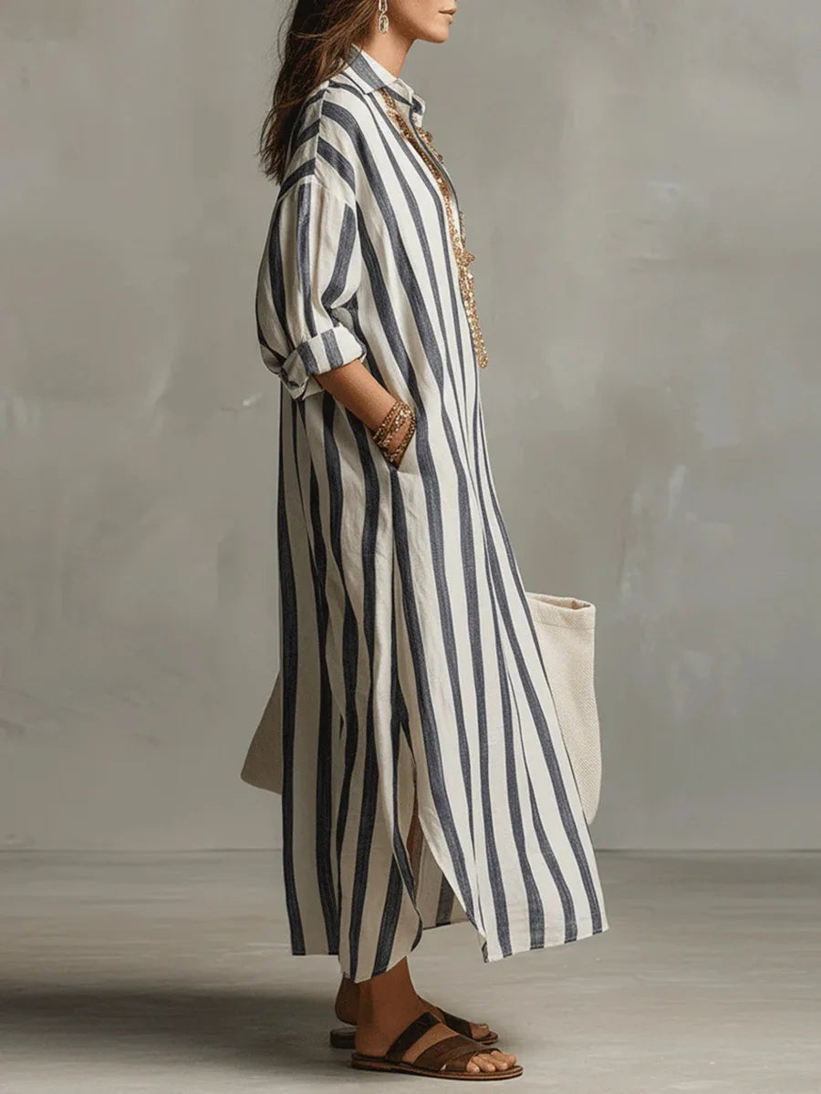 Pepa | Abito camicia lungo