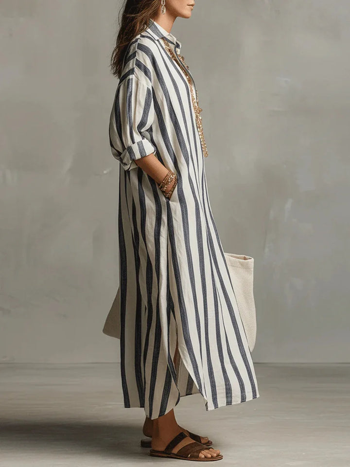 Pepa | Abito camicia lungo
