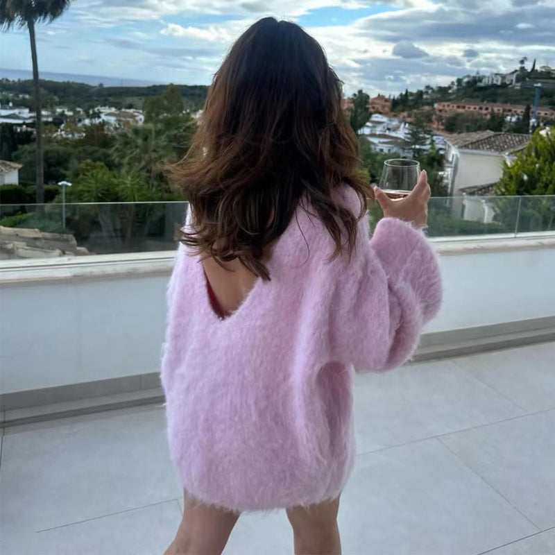 Sofia™ | Maglione dolce e pigro con schiena scoperta di Aurora