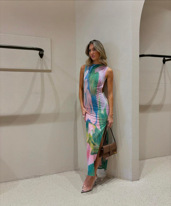 Nola | Vestito Maxi Pastello