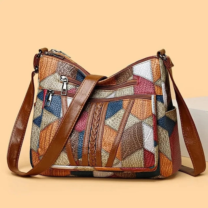 Sofia™ | Borsa a mano in pelle mosaico