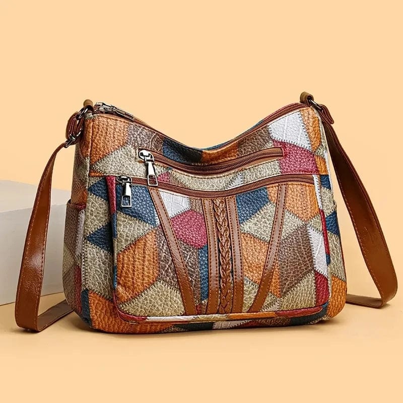 Sofia™ | Borsa a mano in pelle mosaico