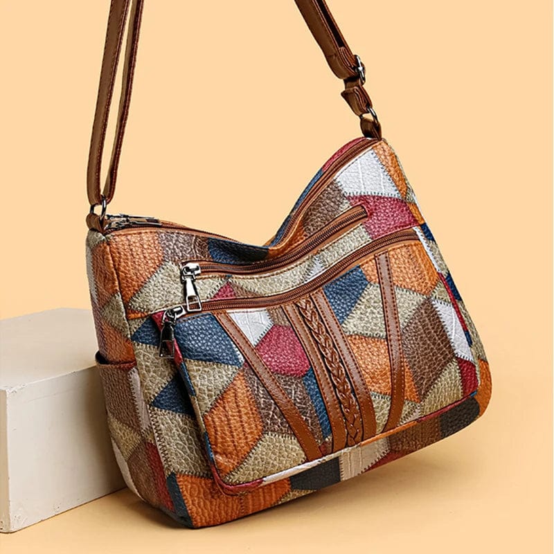 Sofia™ | Borsa a mano in pelle mosaico