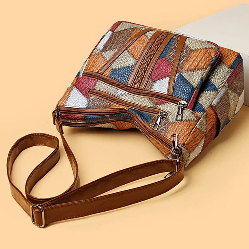 Sofia™ | Borsa a mano in pelle mosaico