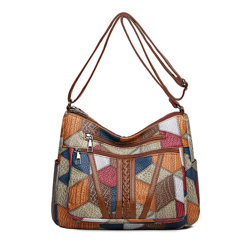 Sofia™ | Borsa a mano in pelle mosaico