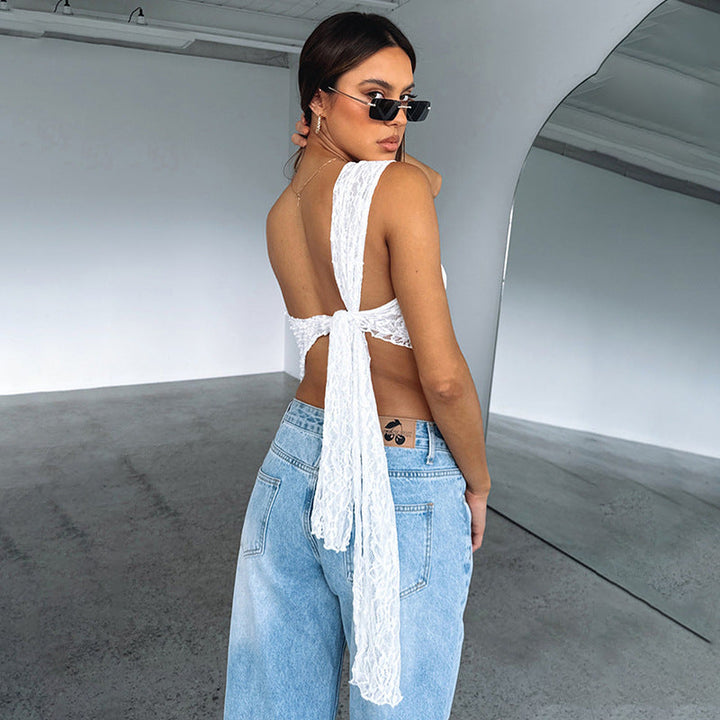 Sofia™ | Elegante Top in Pizzo Lilla