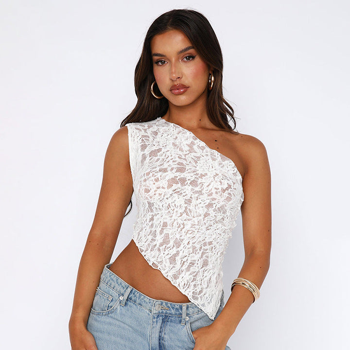 Sofia™ | Elegante Top in Pizzo Lilla