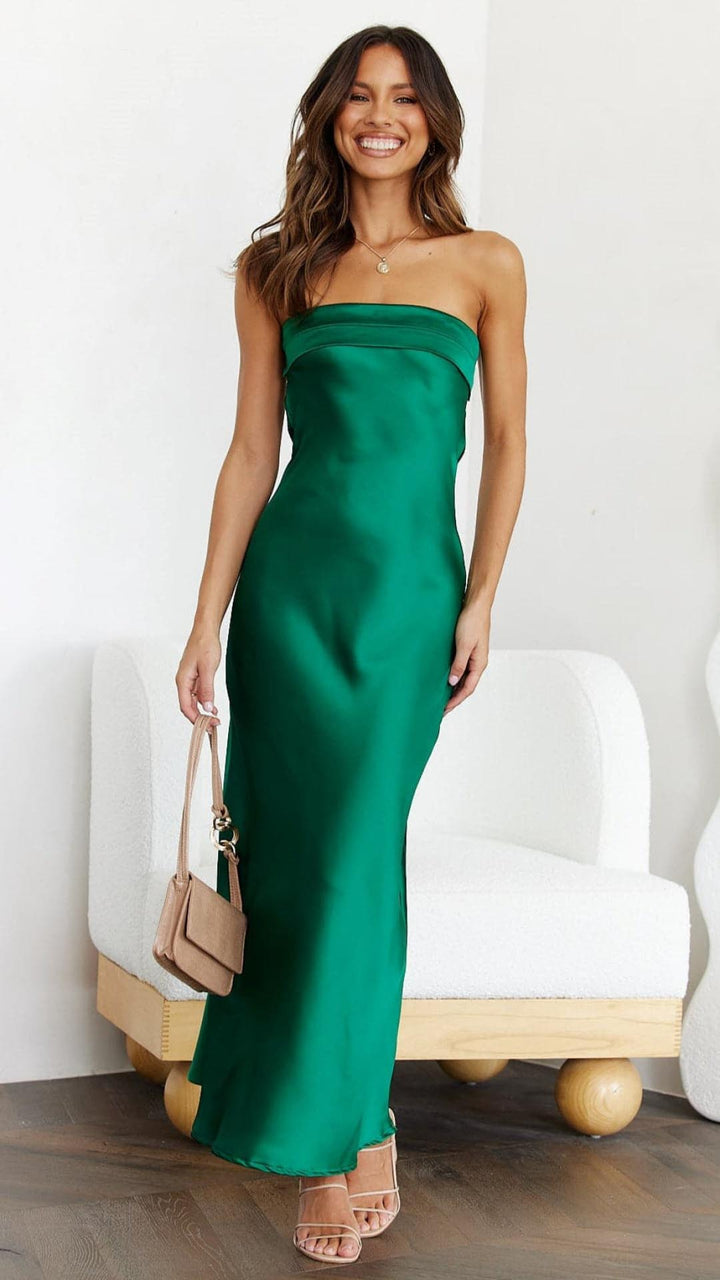 Serena | Abito Maxi Elegante Senza Spalline