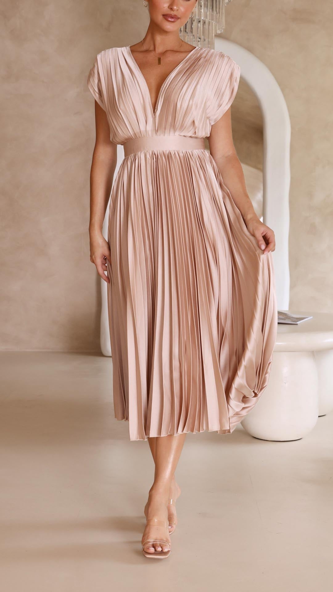 Emma | Abito Maxi con Scollatura a V Profonda