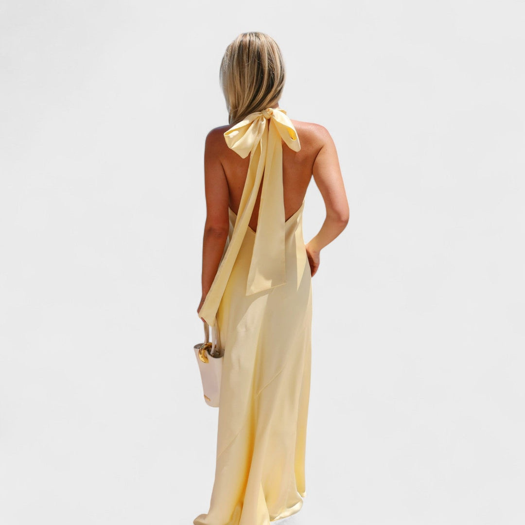 Martina - Vestito con fiocco di raso