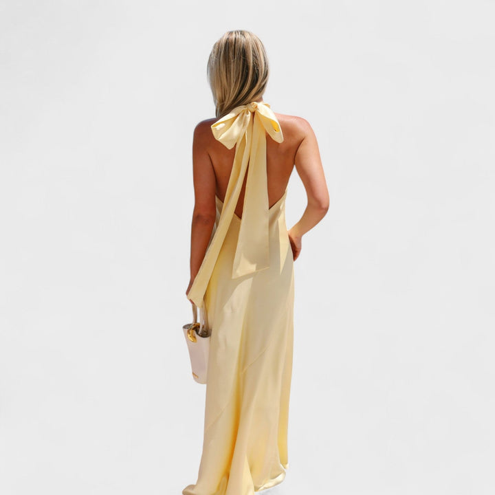 Martina - Vestito con fiocco di raso