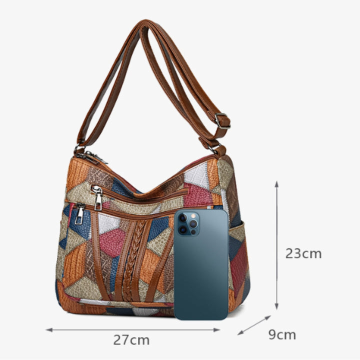 Sofia™ | Borsa a mano in pelle mosaico