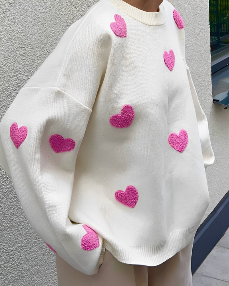 Sofia™ | Amora - Maglione a Forma di Cuore Accogliente