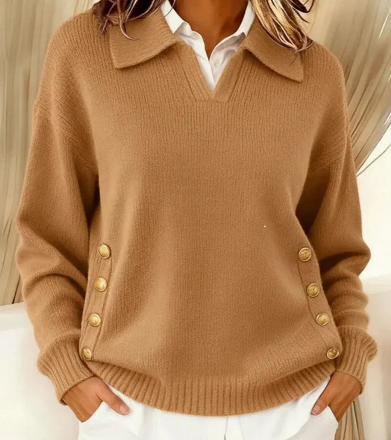Carla | Maglione Morbido con Collo Chic