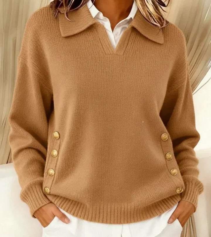 Carla | Maglione Morbido con Collo Chic