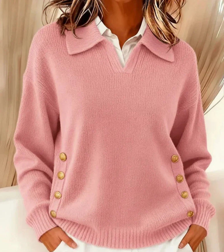 Carla | Maglione Morbido con Collo Chic