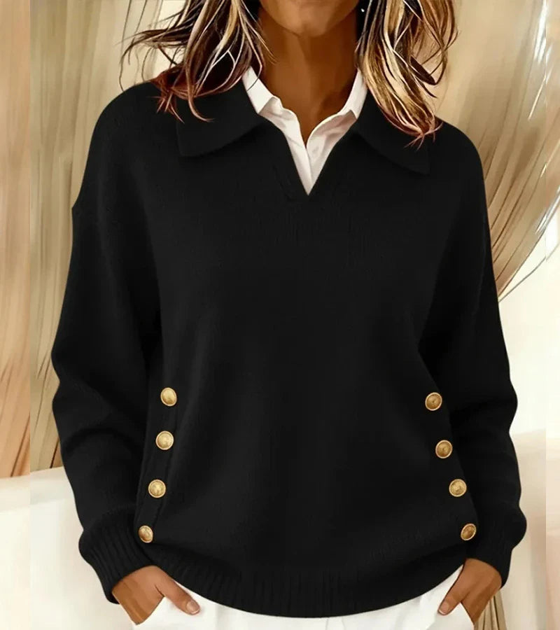 Carla | Maglione Morbido con Collo Chic