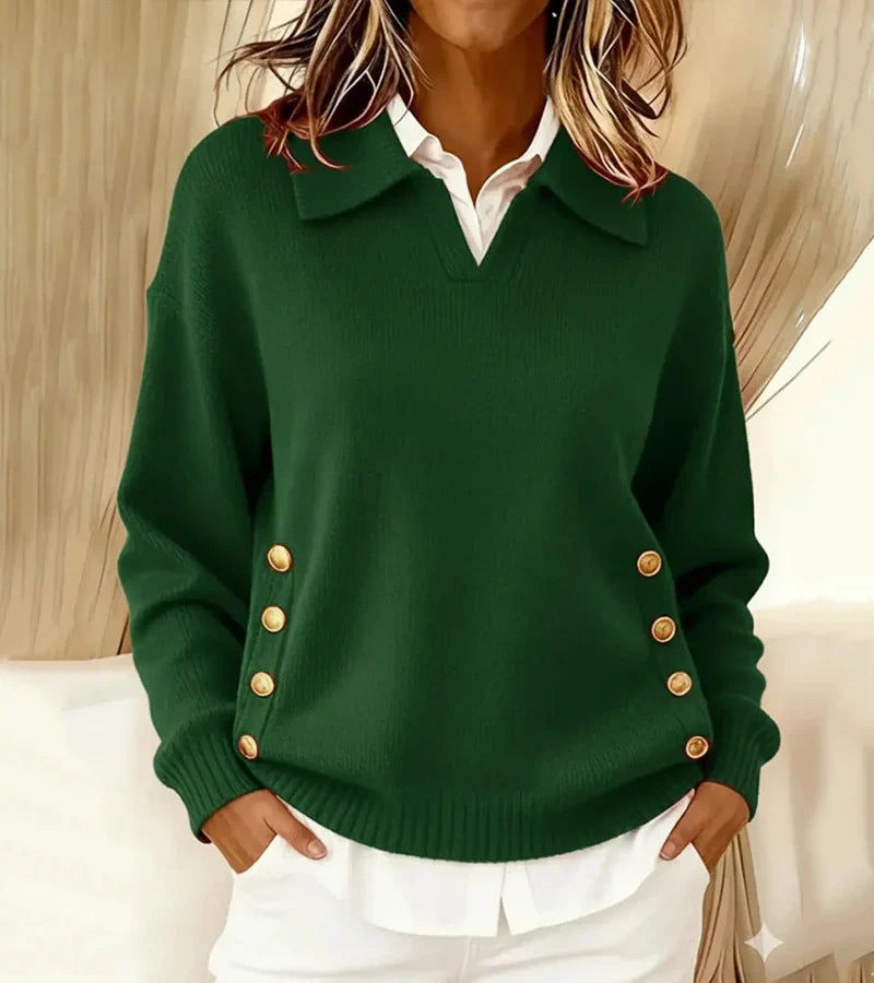 Carla | Maglione Morbido con Collo Chic