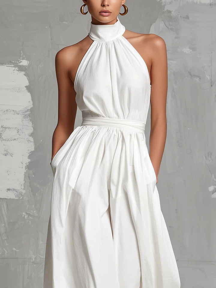 Bianca | Tuta Halter Elegante Minimal