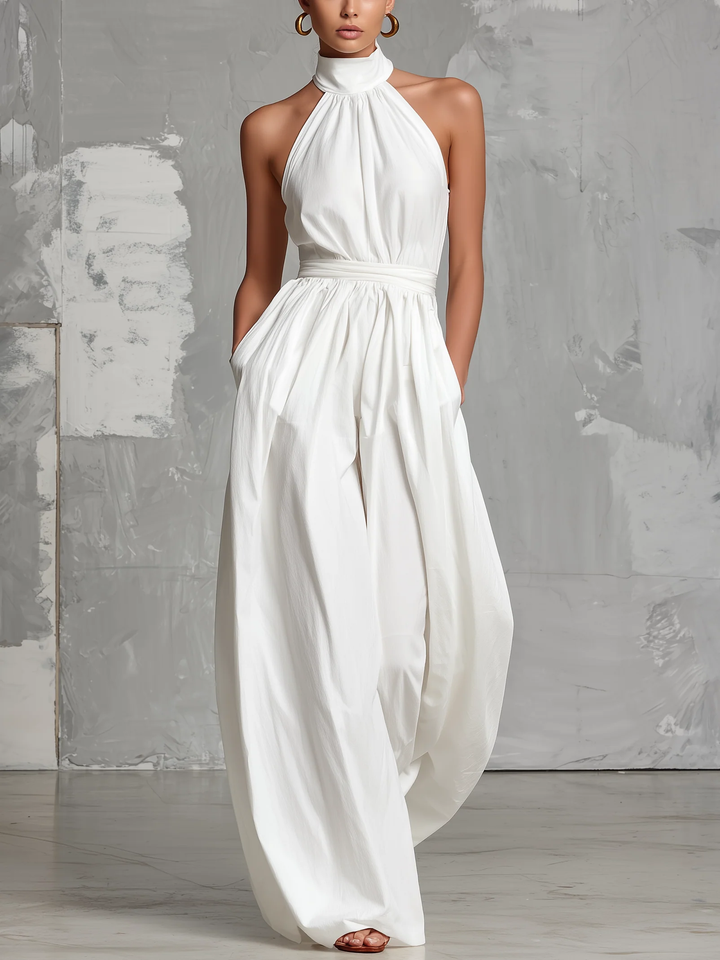Bianca | Tuta Halter Elegante Minimal