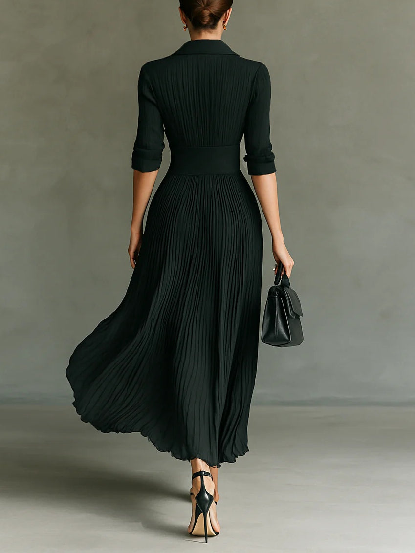 GIULIA™ | ABITO MAXI ELEGANTE A PIEGHE