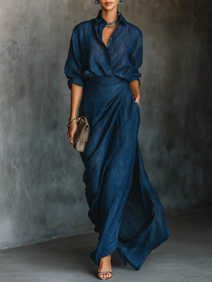 ISABELLA™ | SET GONNA LUNGA IN LINO E COTONE