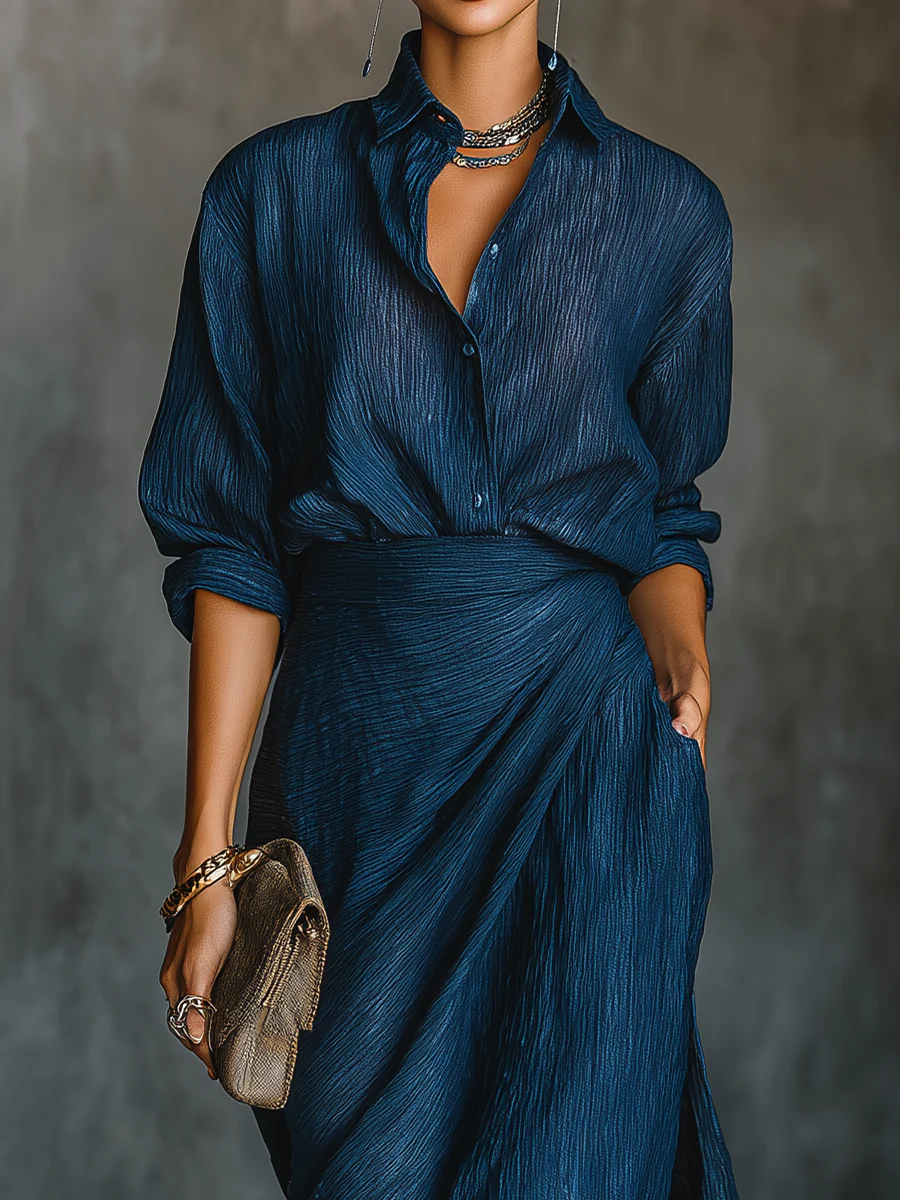 ISABELLA™ | SET GONNA LUNGA IN LINO E COTONE