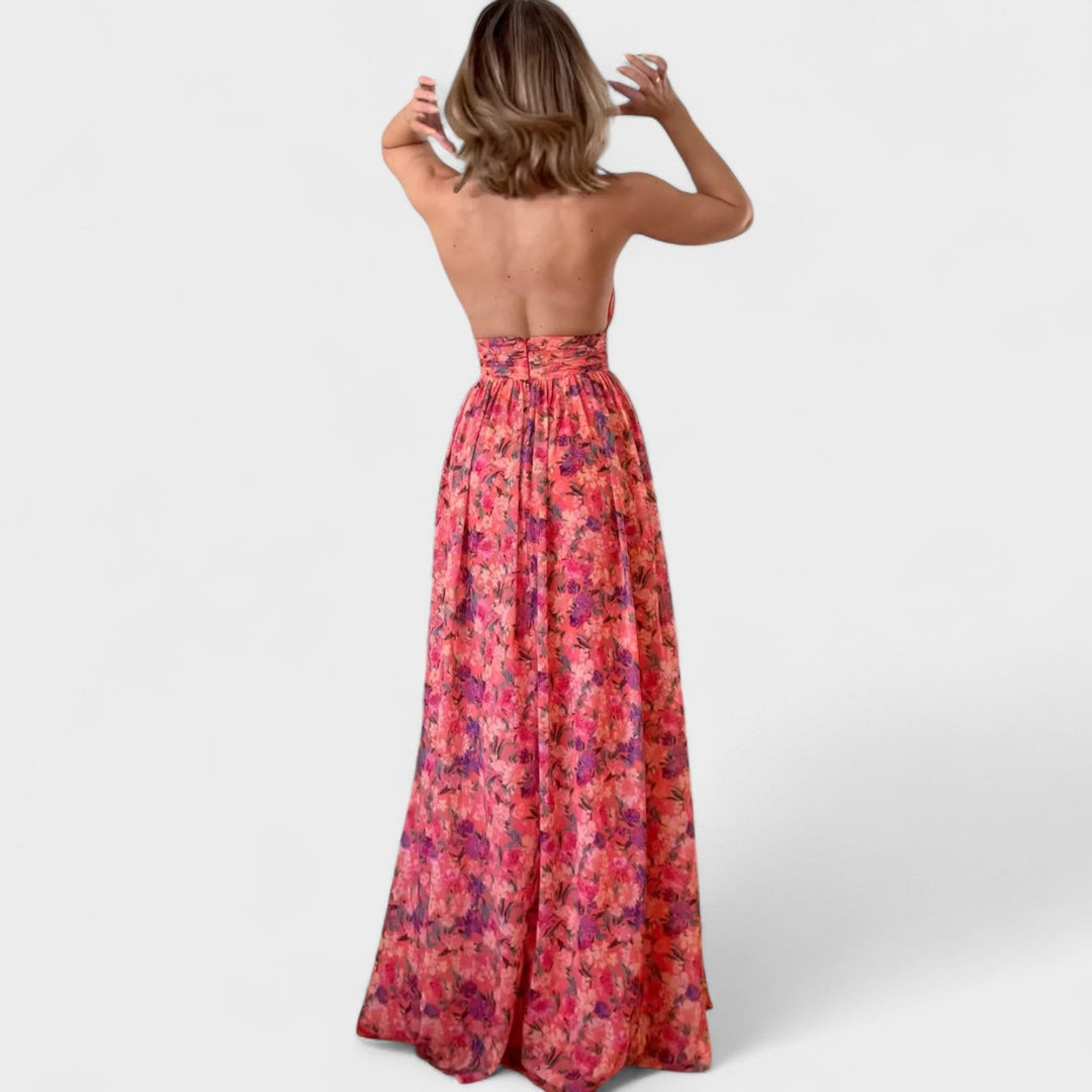 Floraria - Vestito lungo con spalline