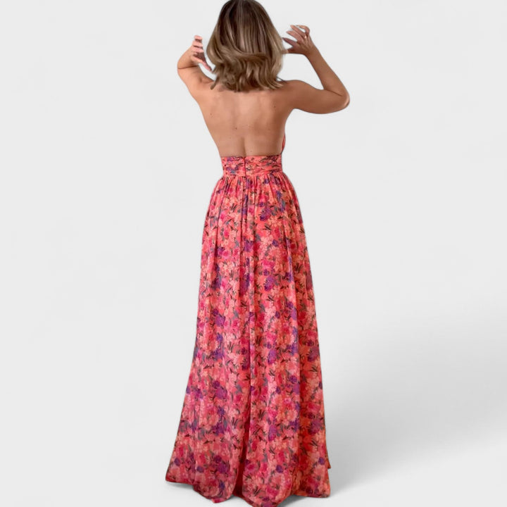 Floraria - Vestito lungo con spalline