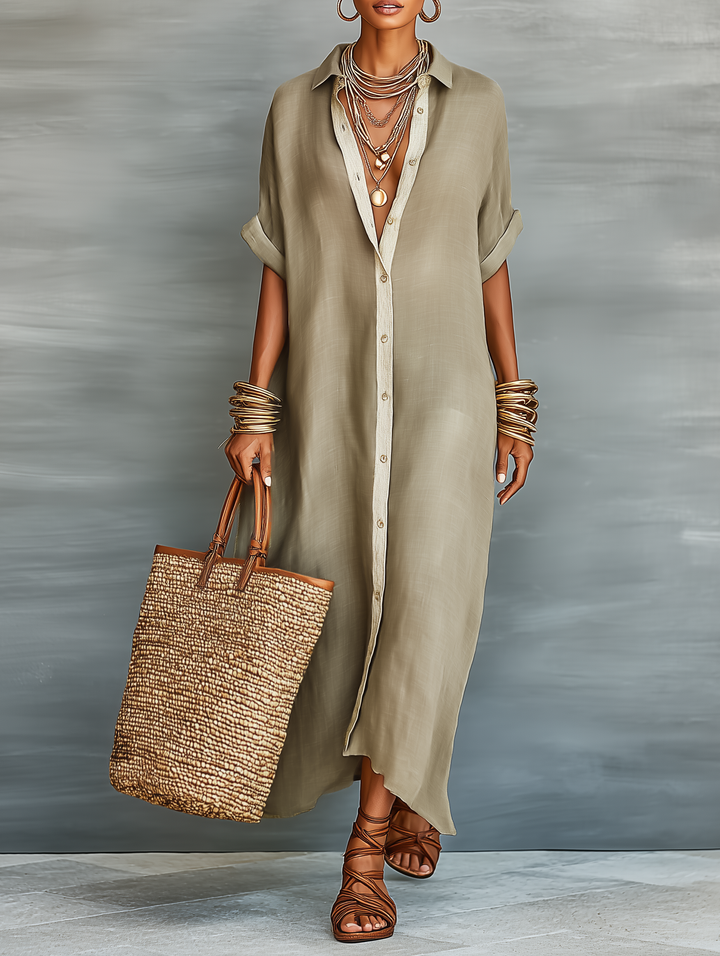 Vittoria | Abito Camicia in Lino