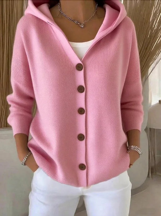 Nylah - Comoda Giacca a Maglia a Maniche Lunghe