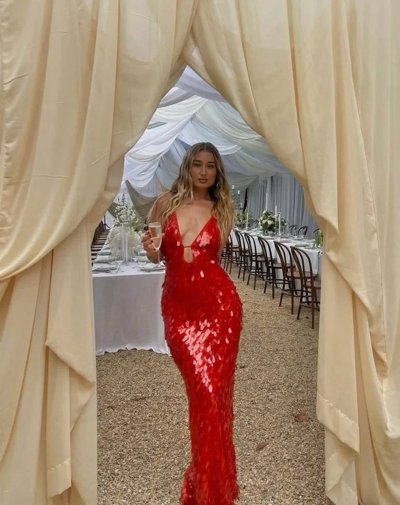 Kailani | Abito Maxi Lungo con Paillettes