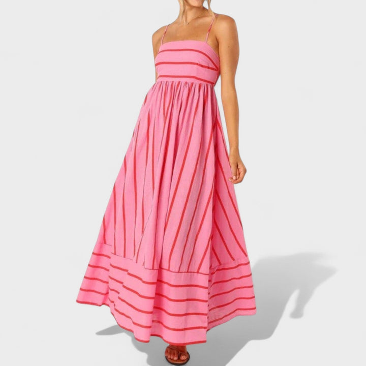 Isabel - Vestito lungo a righe