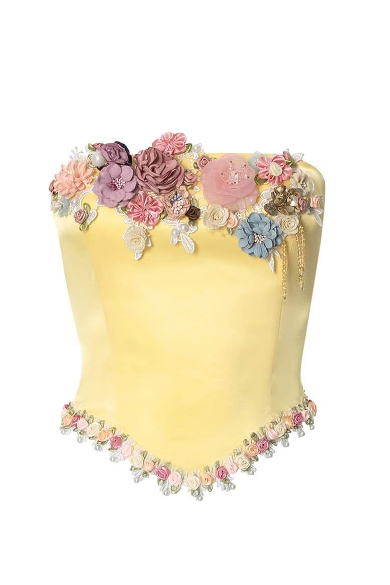 Sofia™ | Busto con fiori di perline Anita