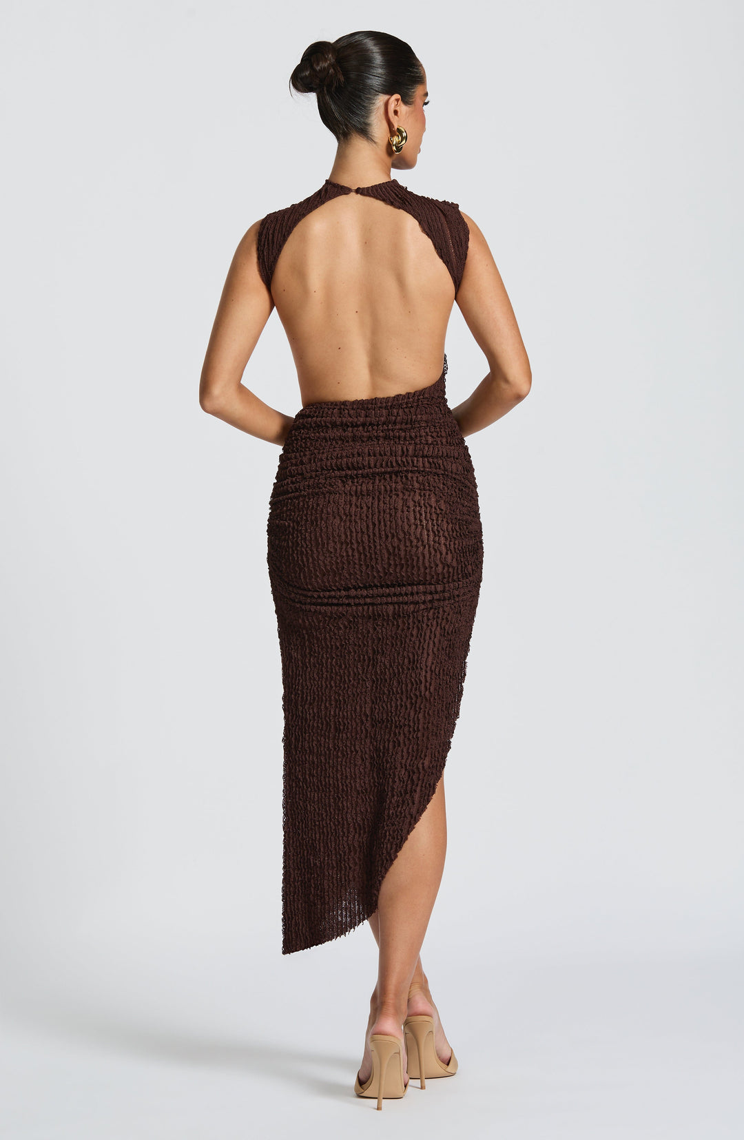 Abito Midi Afrodite - Marrone Prugna