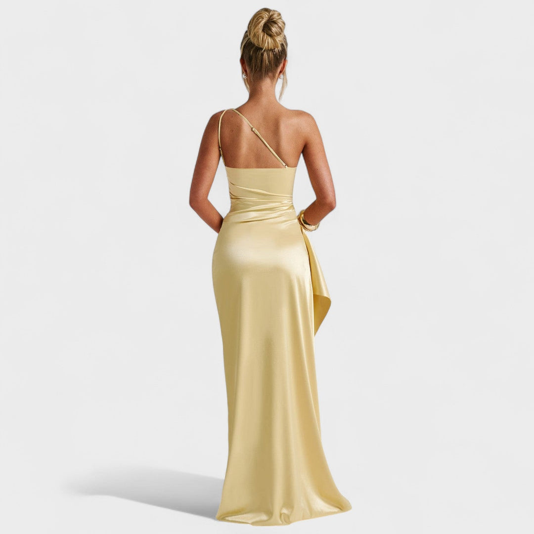 Ariel - Abito Asimmetrico in Satin
