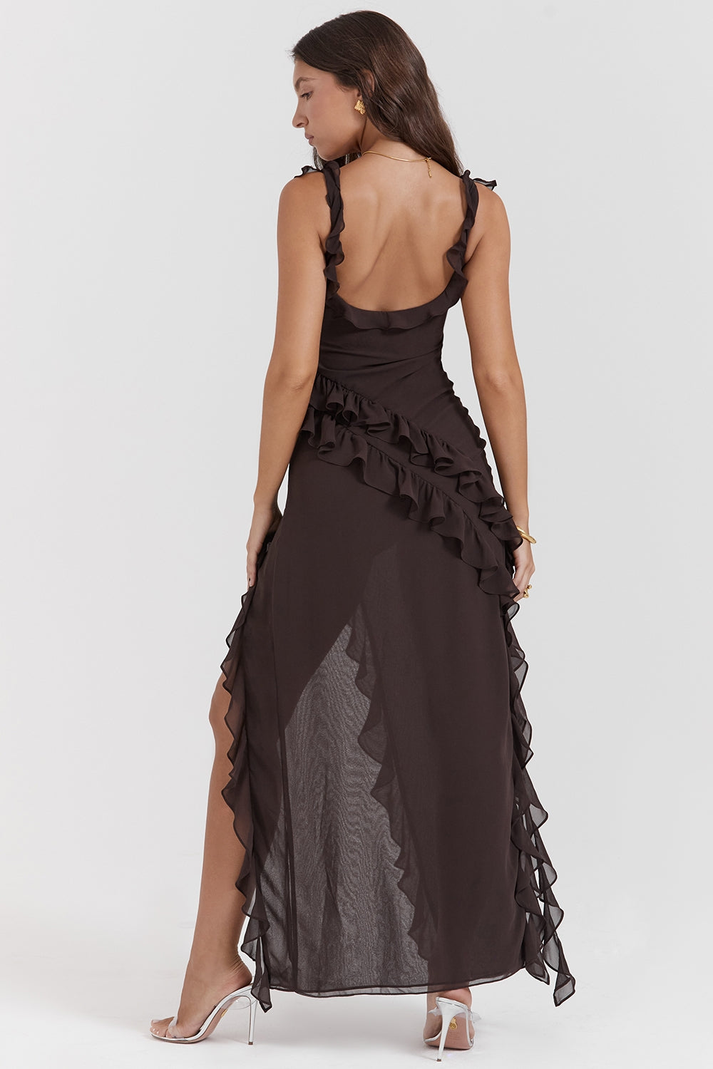 Dalila | Abito lungo con ruches