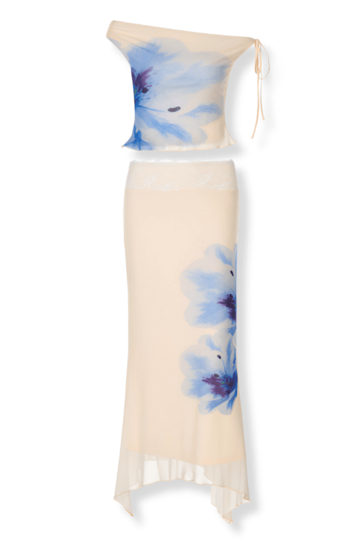 Aroa | Set Estivo con Gonna Fluida e Top Monospalla