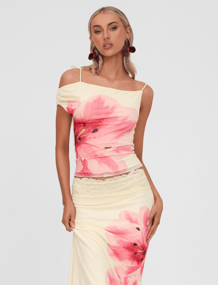 Aroa | Set Estivo con Gonna Fluida e Top Monospalla
