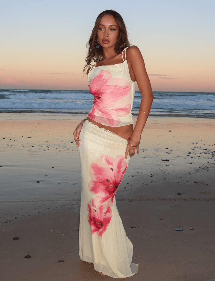 Aroa | Set Estivo con Gonna Fluida e Top Monospalla