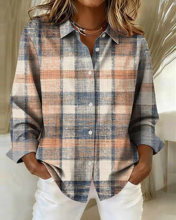 SOFIA | Camicia in stile vintage con motivo a quadri