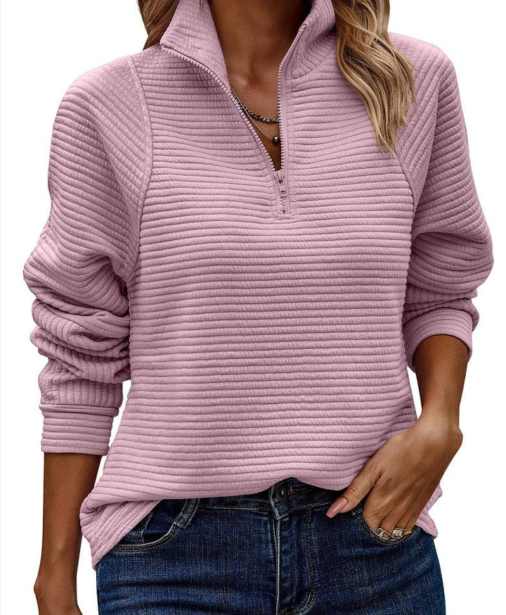 Vilja - Pullover con mezza zip