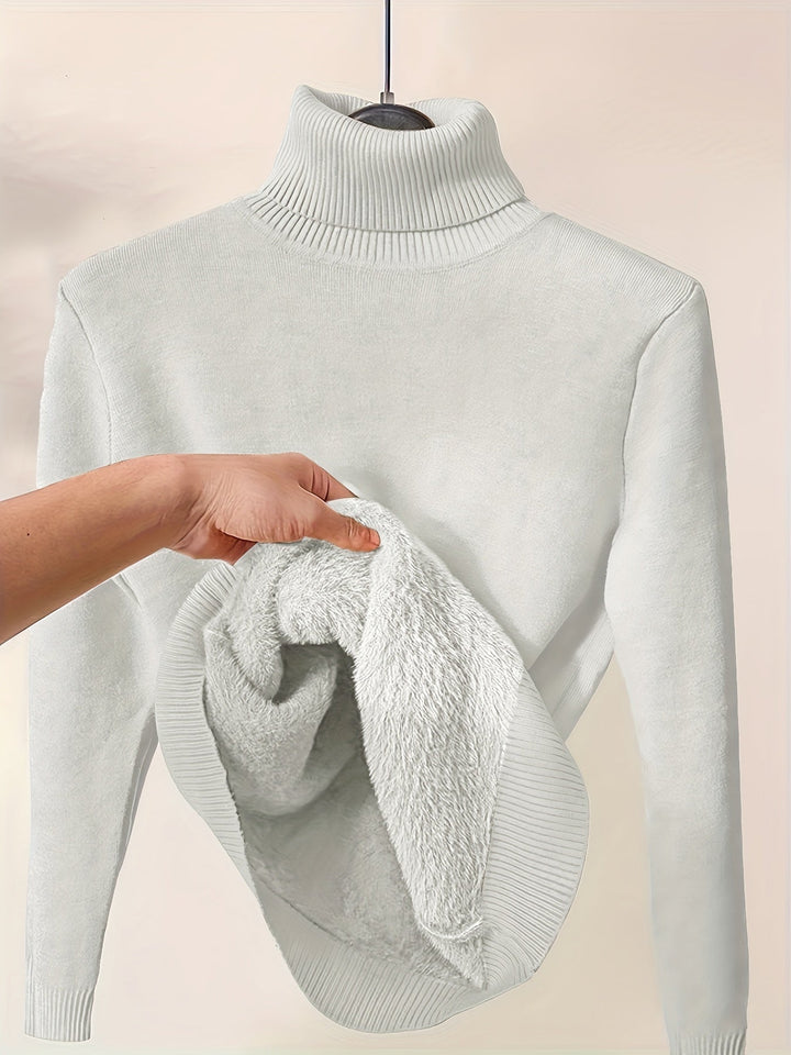 Zoe - Maglione con Collo Alto Morbido