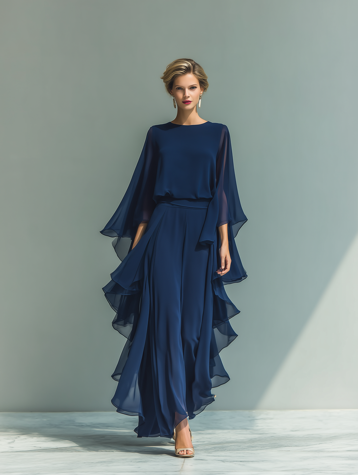 Carolina | Completo in Chiffon Elegante