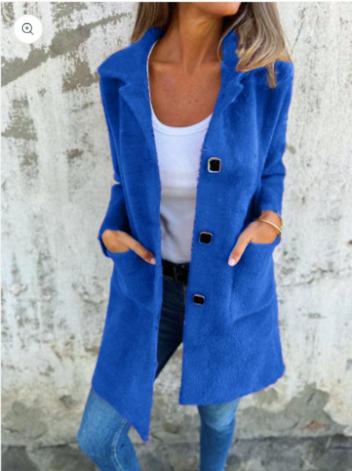 MARCE | Cappotto casual, a un solo petto, spesso con rever