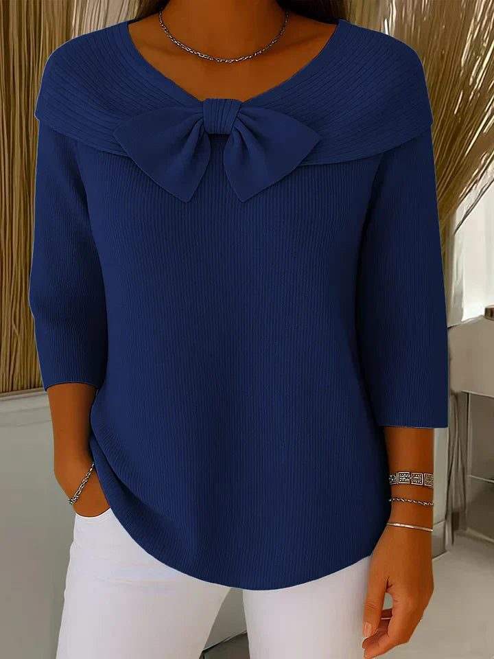 Lirya™ | Elegante top lavorato a maglia con fiocco