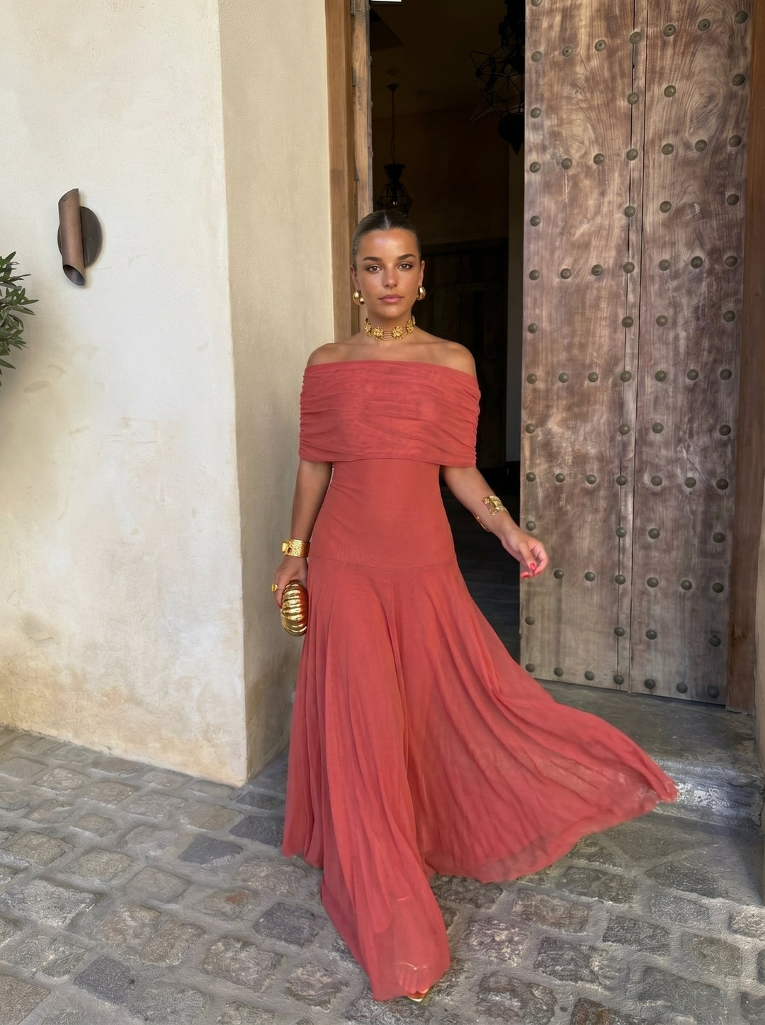 Toledo | Abito Lungo Elegante Monospalla