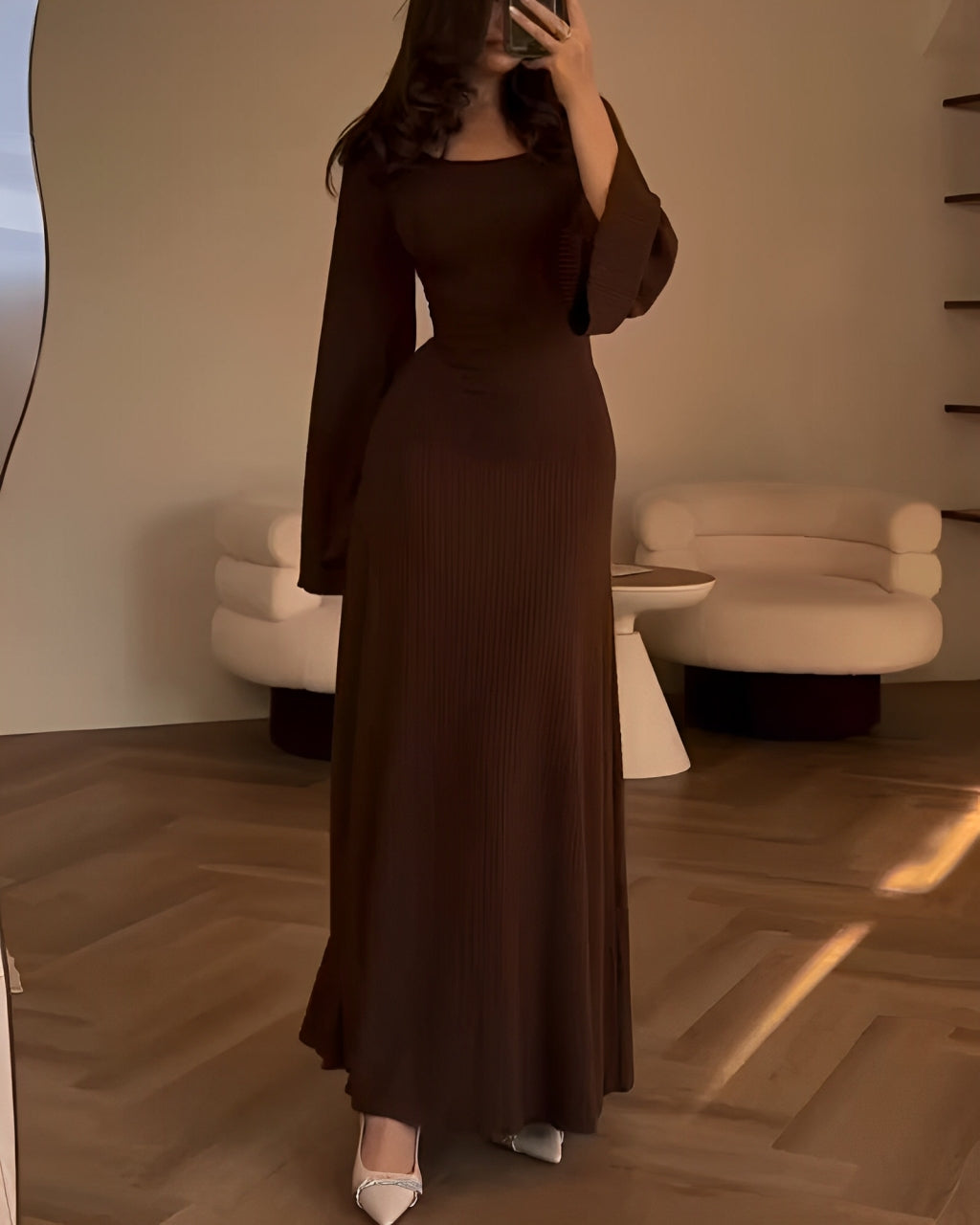 Elegante Abito Maxi Tricot