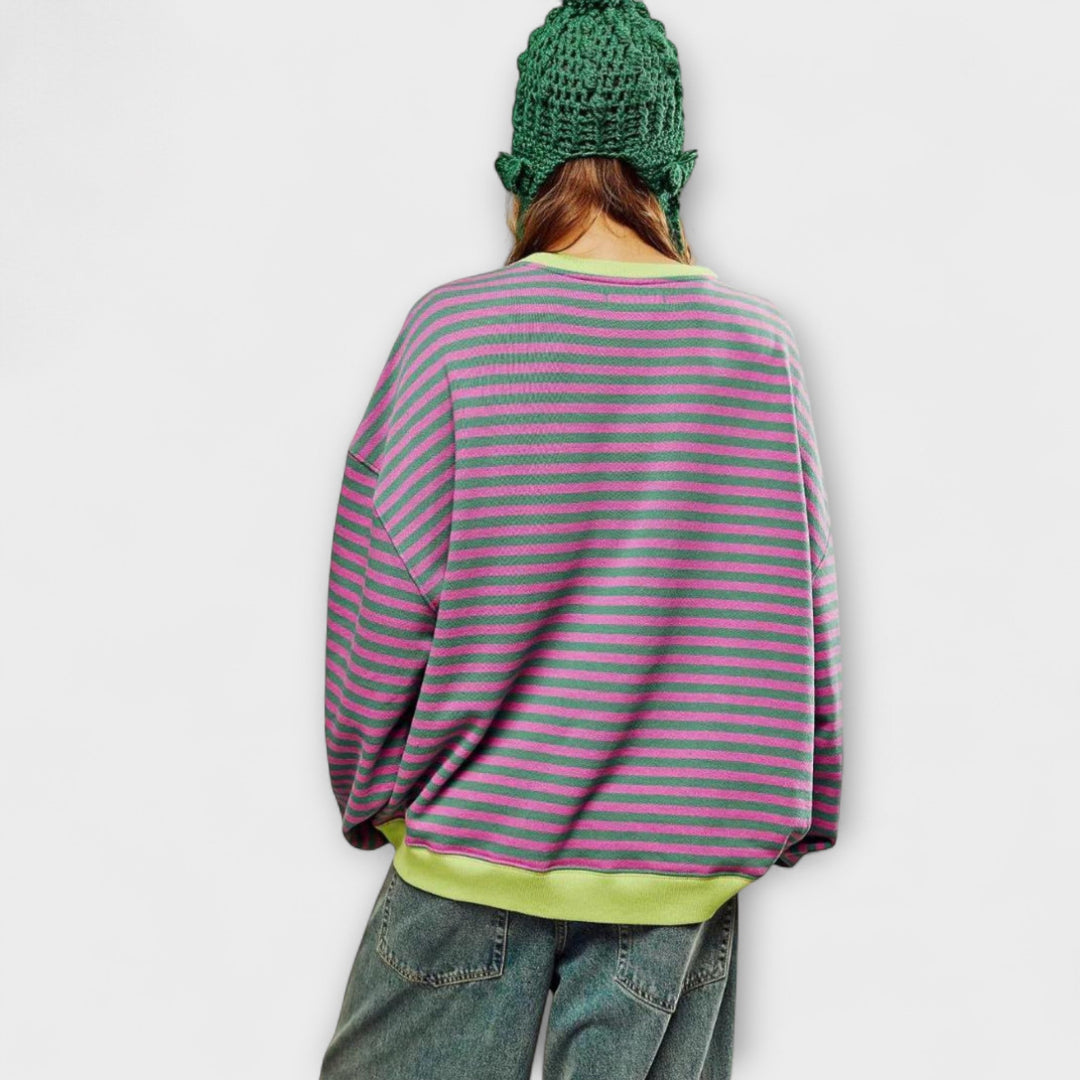 Mary - Maglione Oversize a Righe
